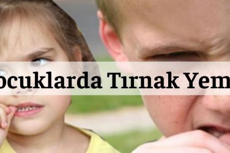 çocuklarda tırnak yeme